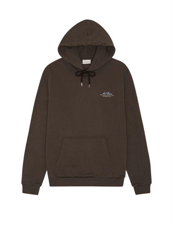 Les Deux Ben Globe Hoodie - Turkish Coffee Brown